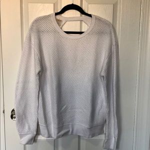 White knit Calia top